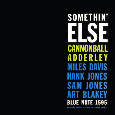 Cover of Somethin' Else by Cannonball Adderley
